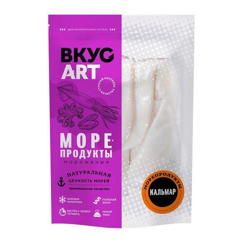 Кальмар ВкусАрт командорский филе свежемороженый 400 г