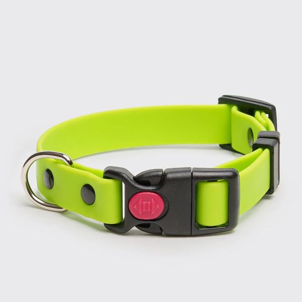 Ошейник Rungo из биотана с фастексом, 15мм, обх.шеи. 20-31см, матовый, салатовый