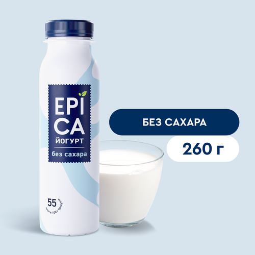 

Йогурт питьевой Epica натуральный 2.9% без сахара 260 г