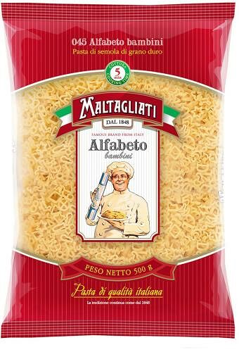 Макароны Maltagliati алфавит alfabeto 500 г