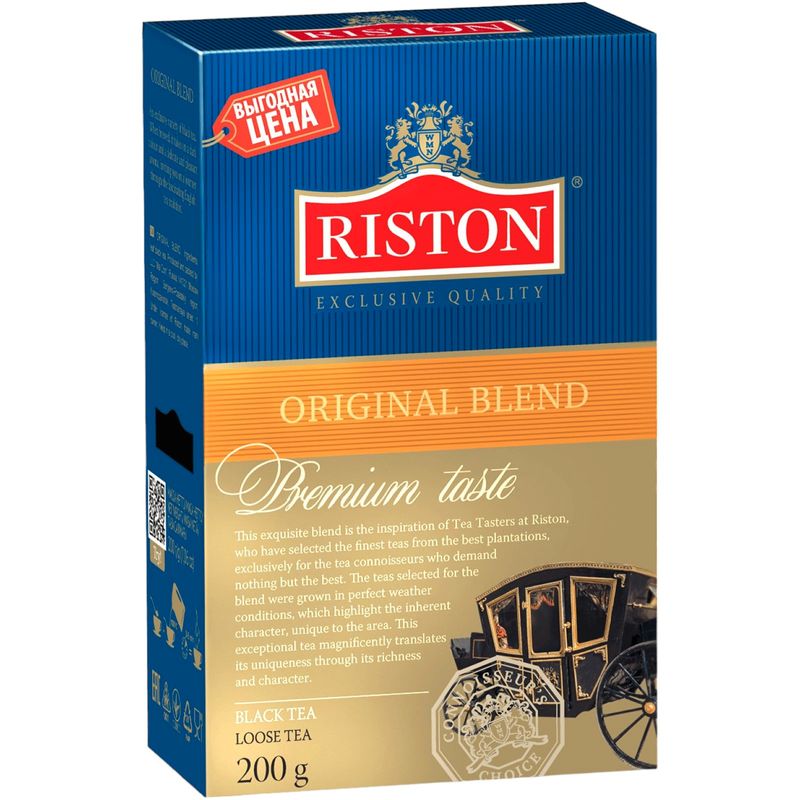 

Чай чёрный Riston Original Blend среднелистовой 200 г