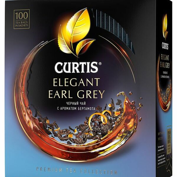 Чай черный Curtis Elegant Earl Grey With Bergamot Flavour в пакетиках