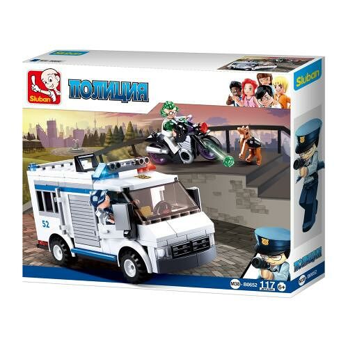 Конструктор Sluban Полиция Бронеавтомобиль 117 деталей