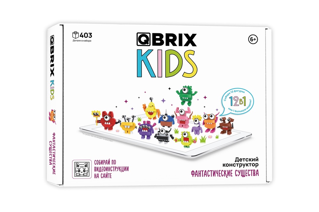 

Конструктор детский Qbrix Фантастические существа пластиковый