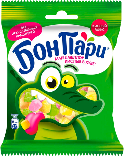 

Суфле-маршмеллоу Бон Пари Кислые в Кубе фрукты 65 г