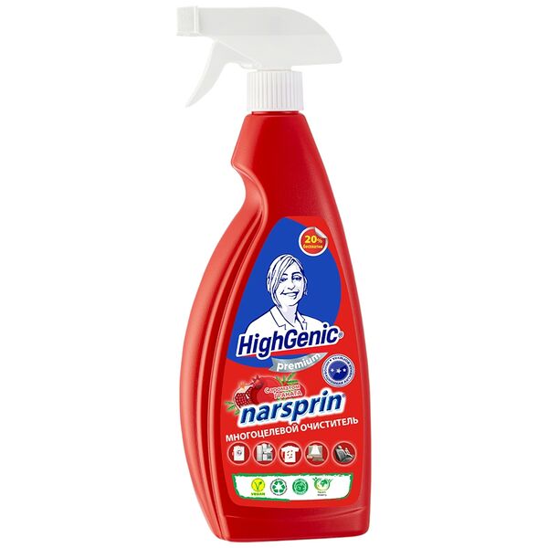 Очиститель многоцелевой HighGenic NARSPRIN посудмоечные машины кухня ванна авто 750мл