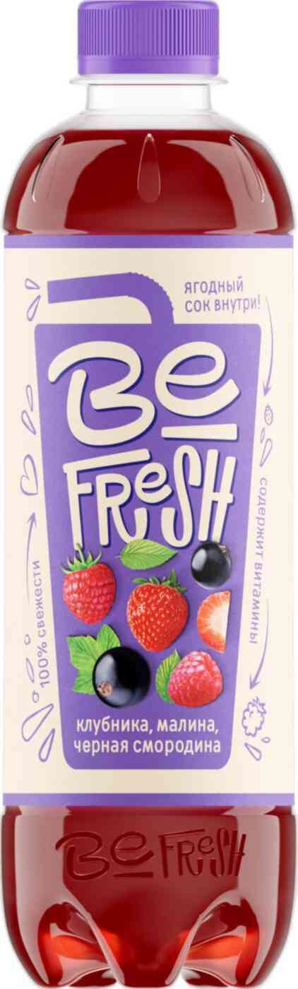 

Витаминизированный напиток Be Fresh Клубника, малина, черная смородина с соком негазированный 450 мл