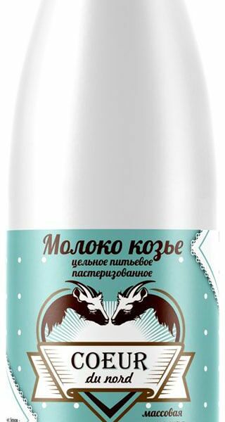 Молоко Coeur du nord козье пастеризованное 5.6% 0.5 л