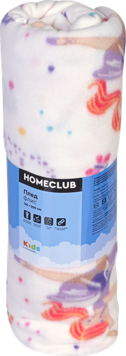 

Плед Homeclub Kids флис 1 шт. в ассортименте 150х200 см