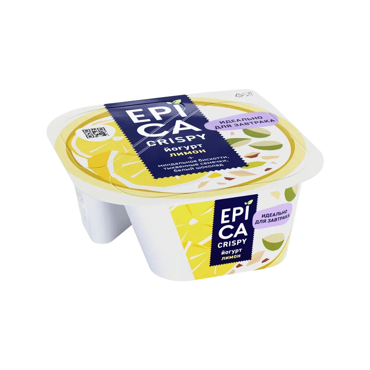 

Йогурт Epica Crispy Лимон 4.8% 140 г