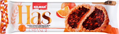 

Печенье Kilwan Has Апельсин посыпка из шоколадной крошки с желе 50 г