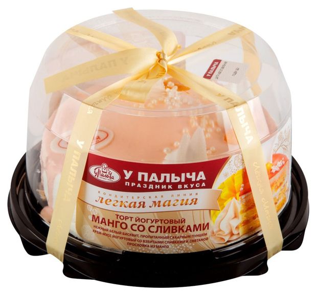 

Торт У Палыча Йогуртовый манго со сливками бисквитный 450г