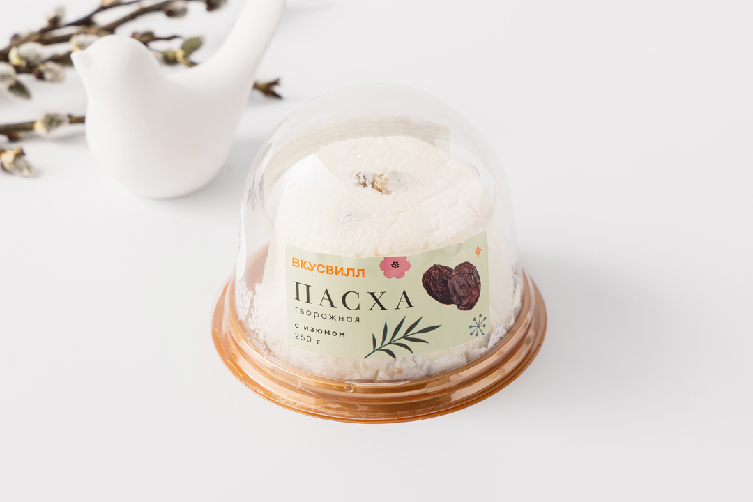 

Пасха ВкусВилл творожная с изюмом 250 г