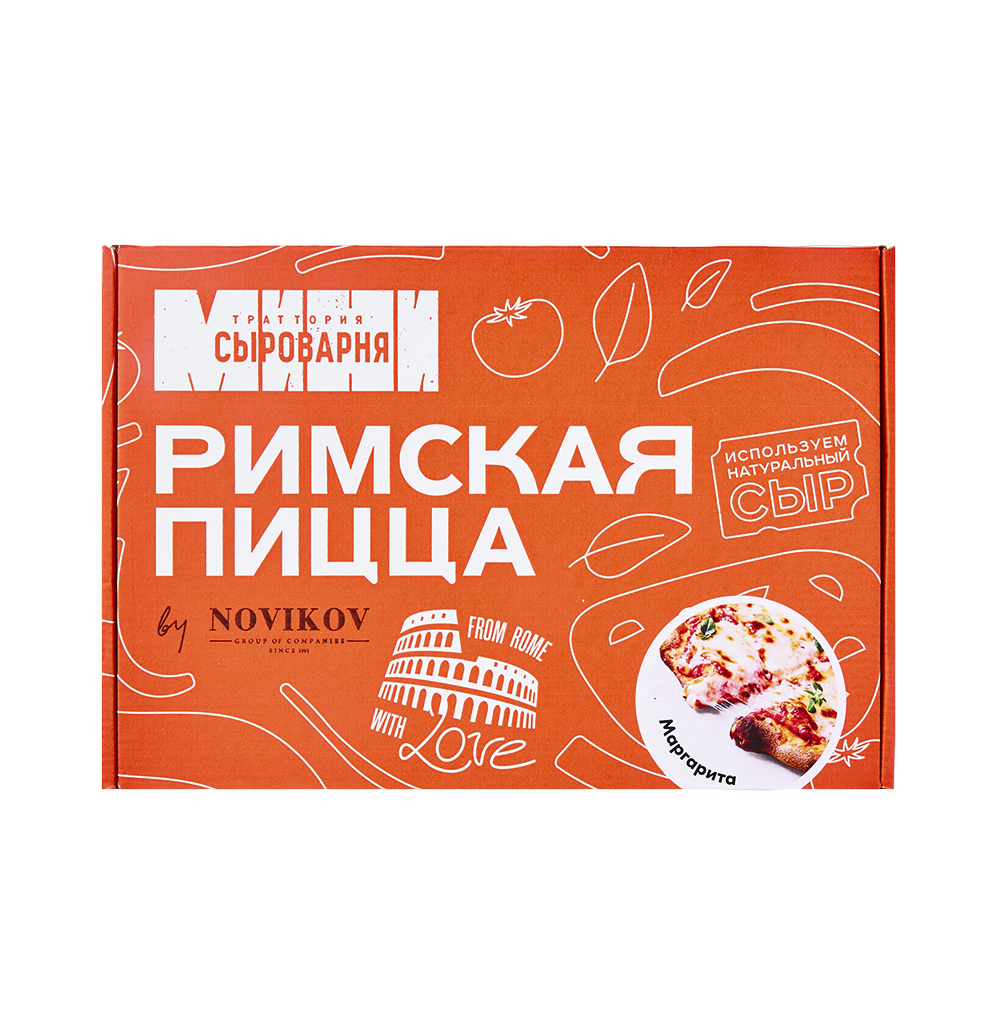 

Пицца Траттория Минисыроварня Римская Маргарита 20 х 25 см 375 г