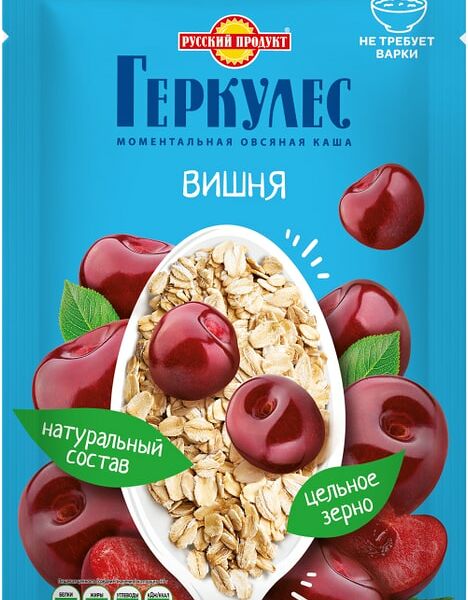 Каша Русский продукт Геркулес овсяная с вишней 35 г