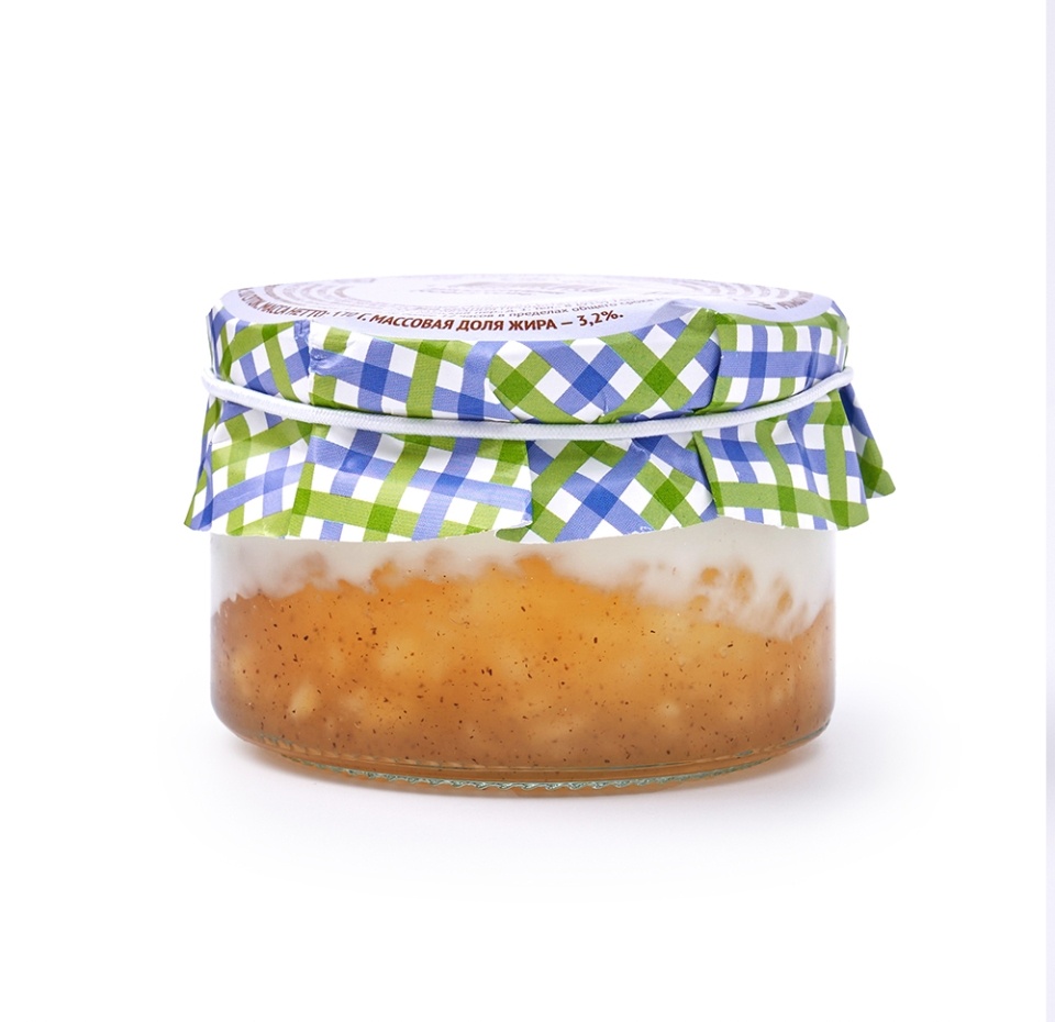 

Йогурт греческий с яблочным джемом и изюмом 3,2%, «Наша Ферма», Тверская область, БЗМЖ, 170 г