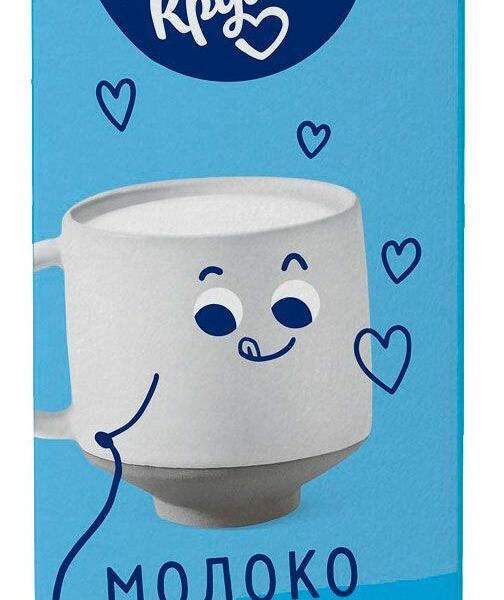 Молоко Большая Кружка ультрапастеризованное 2,5% 1 л