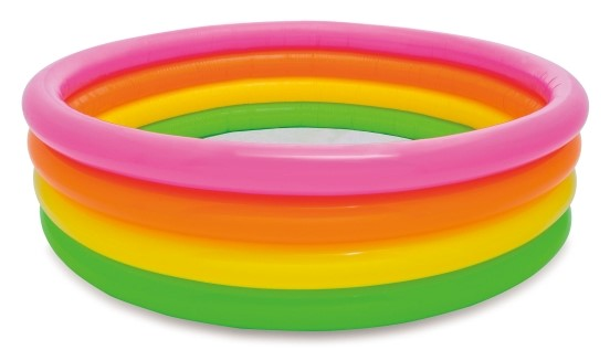 

Бассейн надувной Intex радужный 168х46 см