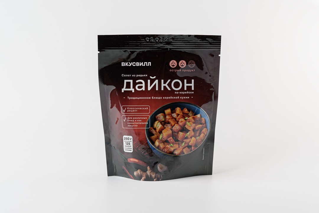 

Салат из редьки ВкусВилл дайкон по-корейски 250 г