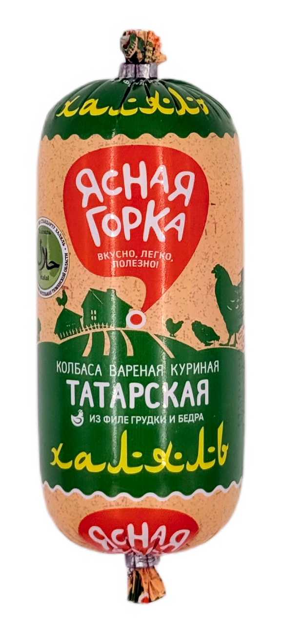 

Колбаса вареная Ясная горка Татарская Халяль куриная 380 г