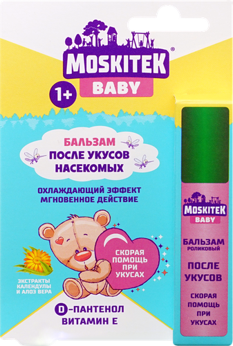 

Бальзам - ролик после укусов насекомых Moskitek Baby protect 12 мл