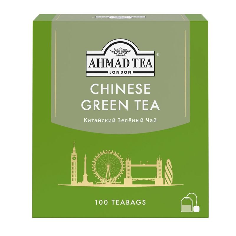 

Чай зеленый Ahmad Tea Chinese Green Tea в пакетиках 100 пак х 1.8 г