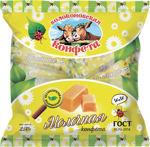 

Конфеты молочные Волоконовская конфета 250 г