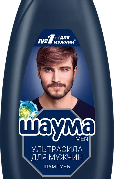 Шампунь для волос мужской Шаума Men Ultra Сила для ежедневного применения, 650 мл