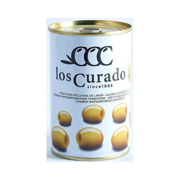 Оливки зеленые с начинкой лимон Los Curado 300г ж/б