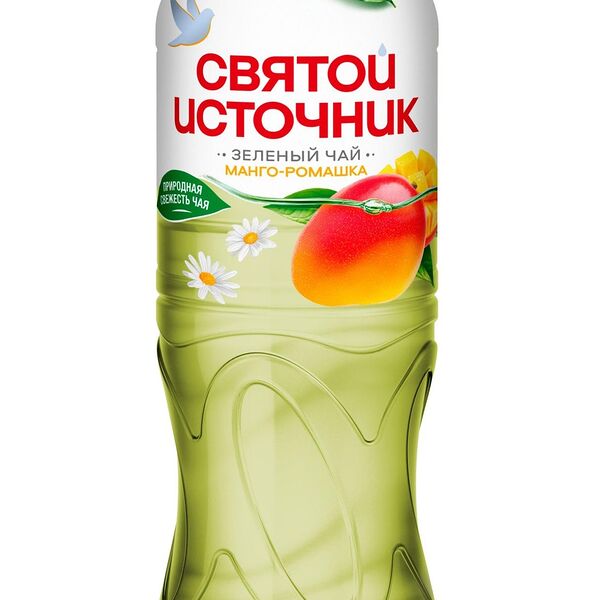 Напиток безалкогольный Святой Источник зеленый чай манго-ромашка 1 л