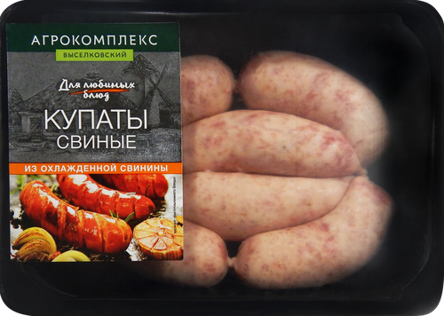 

Купаты Агрокомплекс Выселковский свиные рубленые категории В 500 г
