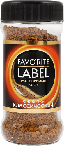 

Кофе растворимый Favorite Label Классический сублимированный 75 г