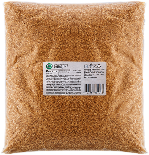 

Сахар тростниковый НЕВСКИЙ кристаллический, 900г