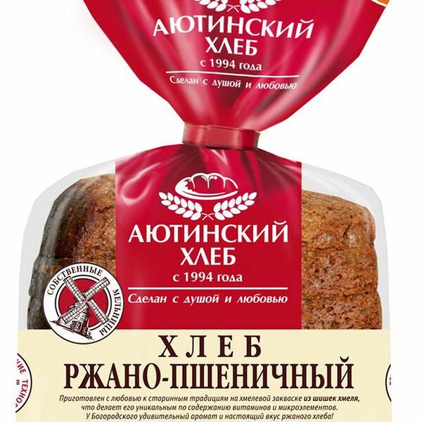 Хлеб Аютинский Богородский нарезка ржано-пшеничный