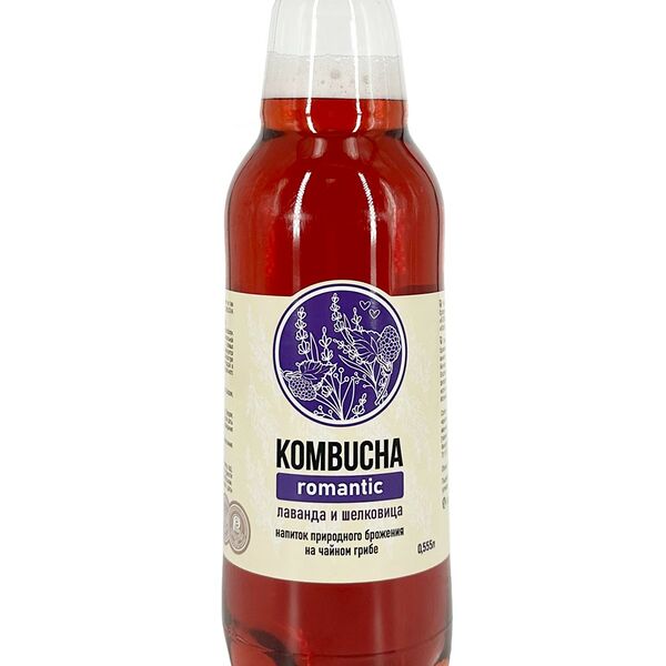 Напиток брожения Absolute Nature Kombucha Romantic с лавандой и шелковицей 0.555 л