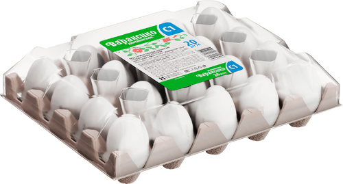 

Яйцо куриное Птицефабрика Вараксино Деревенское С1 20 шт. 1200 г