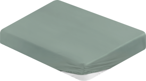 

Простыня на резинке Homeclub 160x200 см, цвет оливковый, страйп-сатин