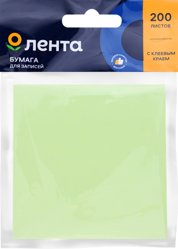 

Бумага для записей ЛЕНТА 7,5х7,5см, 200 листов