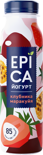 

Йогурт питьевой Epica клубника и маракуйя 2.5%, 260 г