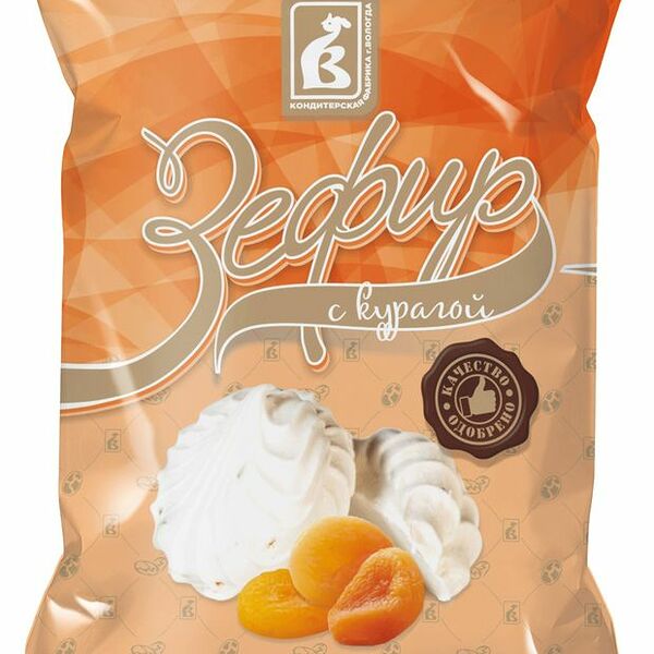 Зефир КФ Вологда с курагой, 250 г