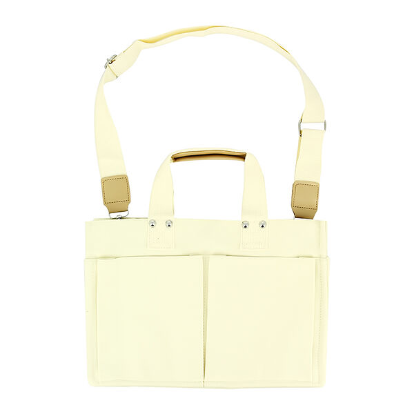 Сумка Lady Pink Favs вместительная из канваса бежевая