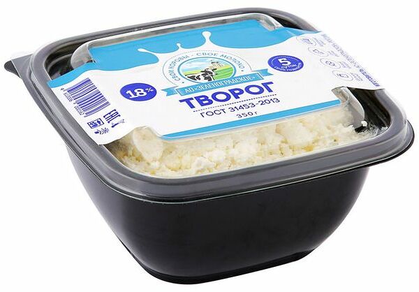 Творог АО Зеленоградское Зеленоградский 18% 350г