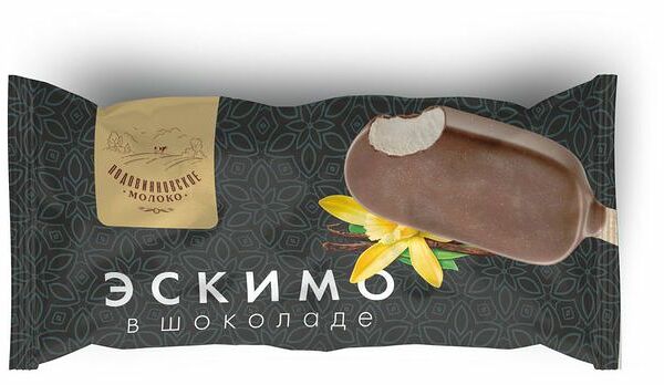 Мороженое пломбир ванильный Подовинновское молоко Эскимо 15% БЗМЖ
