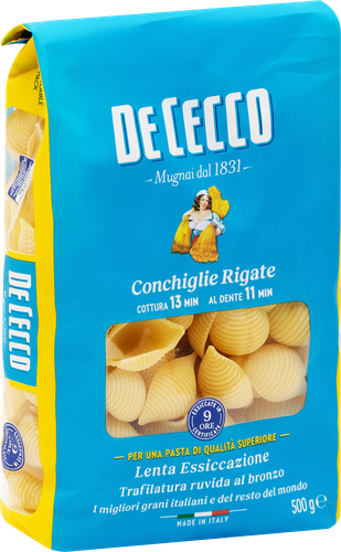 

Макароны De Cecco Conchiglie rigate 50 ракушки 500 г