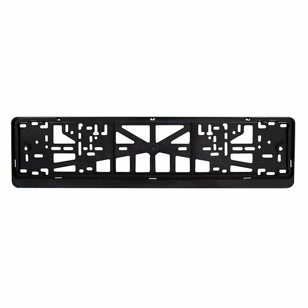 Рамка номерного знака AVS RN-01, для всех марок, пластик, односоставная, черный