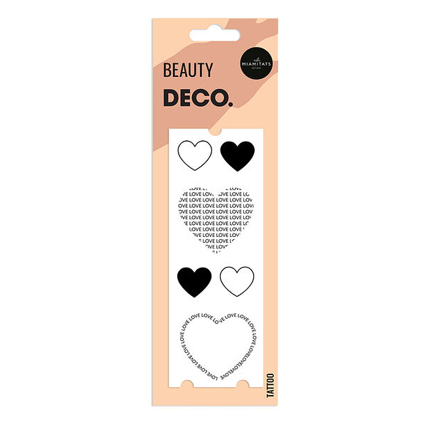 Татуировка для тела Deco Real Tattoo by Miami tattoos In love