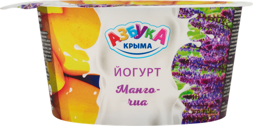 

Йогурт Азбука Крыма Манго, чиа 4%, без змж 140 г