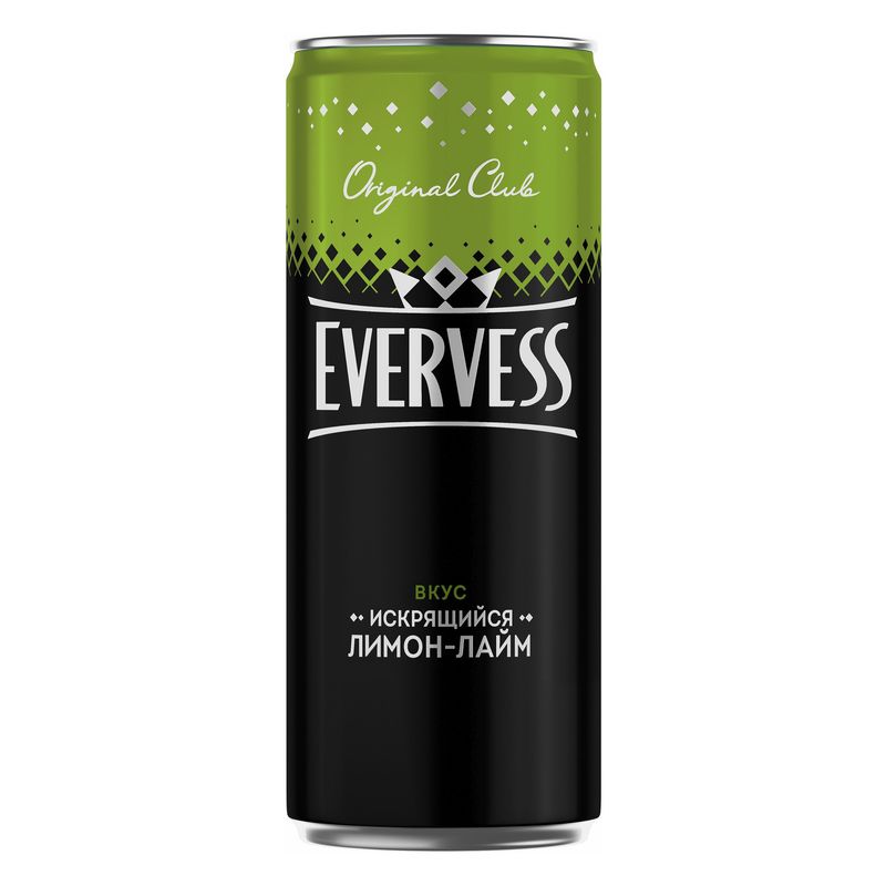 

Газировка Evervess Original Club Искрящийся Лимон-Лайм 0.33 л