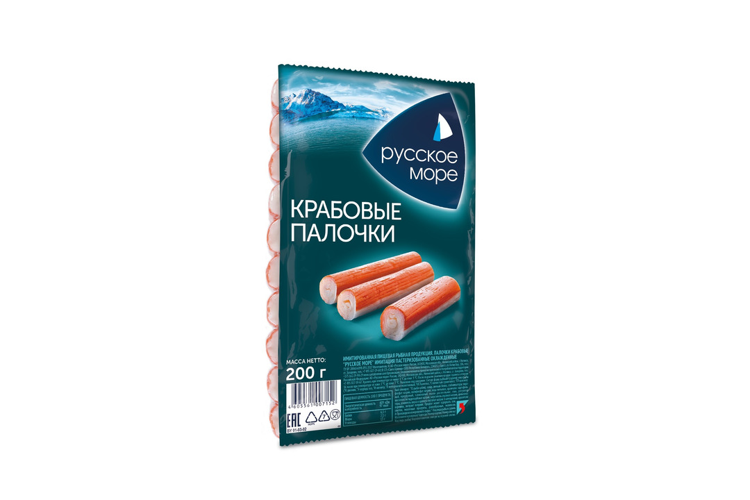 

Крабовые палочки Русское море охлажденные 200 г