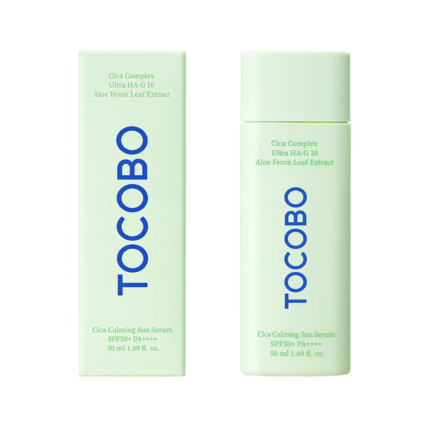 Солнцезащитная cыворотка для лица Tocobo Cica SPF50+ с успокаивающим эффектом 50 мл